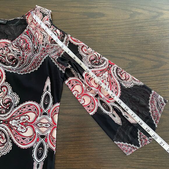 INC International Concepts Paisley Top, Women’s S Whimsigoth Gothic Dark Fairy - Picture 5 of 6